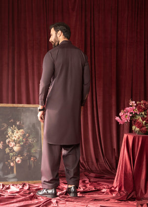 Burgundy Shalwar Kameez for Men