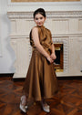 Camel brown Frock for Girl