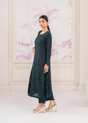 Bottle green Unstitched for Women