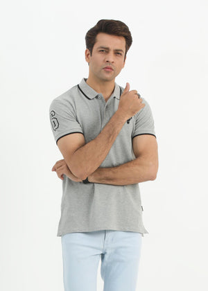 Grey Polo Shirt for Men