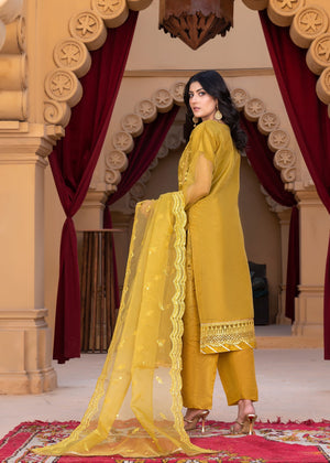 Mustard Kurta Set for Women