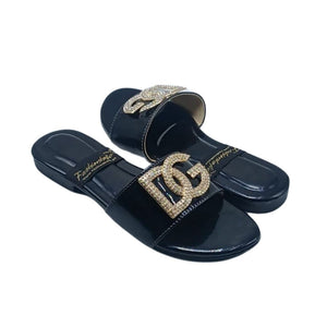 Black Slides for Women