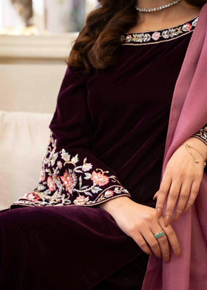 Plum Kurta Set for Women