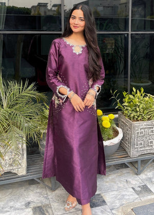 Purple Kurta Set for Women