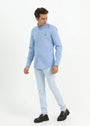 Powder blue Casual Shirt for Men