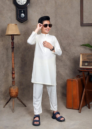 Off-white Kurta Set for Boy