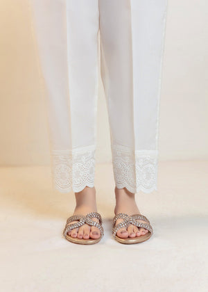 Cream Trousers for Women