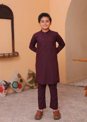 Purple Kurta Set for Boy