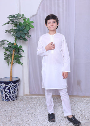 White Kurta Set for Boy