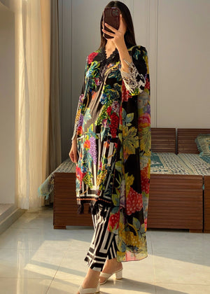 Black Kurta Set for Women