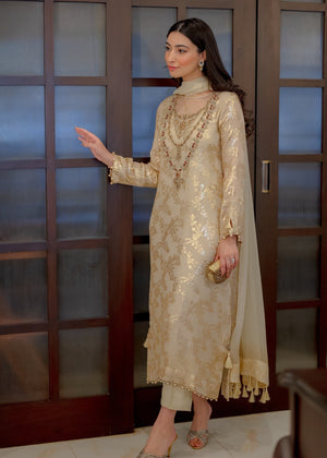 Gold Kurta Set for Women