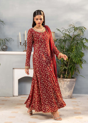 Cherry red Pishwas for Women