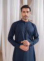 Navy blue Kurta Set for Men
