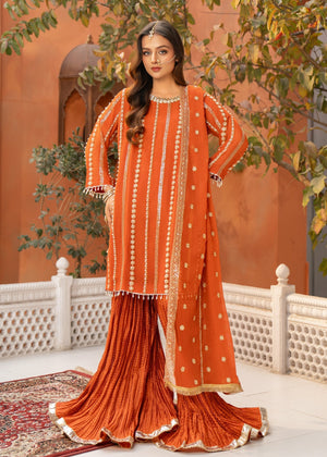Orange Sharara for Women
