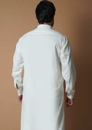 Off-white Kurta Set for Men