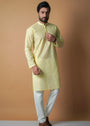 Mellow yellow Kurta Set for Men