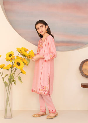 Baby pink Kurta Set for Girl