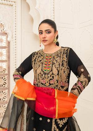 Black Gharara for Women