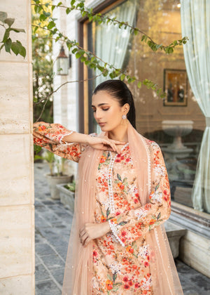Peach pink Kurta Set for Women