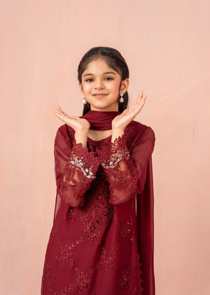Red Kurta Set for Girl