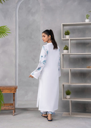 White Kurta Set for Women