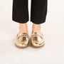 Gold Mules for Women