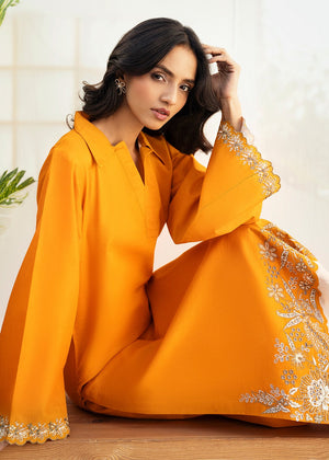 Mustard Kurta Set for Women