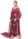 Maroon Kurta Set for Women