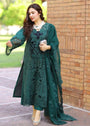 Bottle green Kurta Set for Women