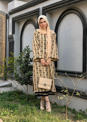 Cream Kurta Set for Women