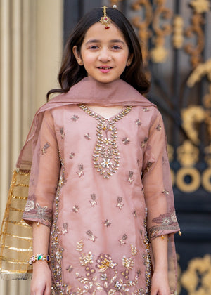 Tea rose pink Sharara for Girl
