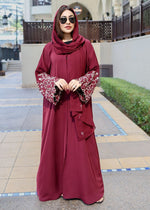 Maroon Abaya for Women