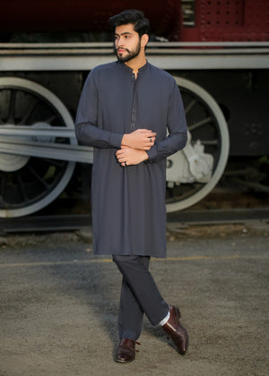 Navy blue Kurta Set for Men