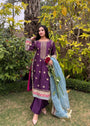 Purple Kurta Set for Women