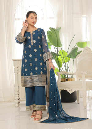 Blue Kurta Set for Girl