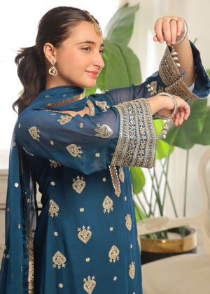Blue Kurta Set for Girl