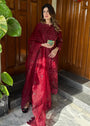 Maroon Kurta Set for Women