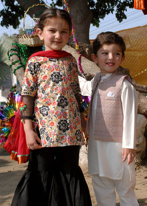 Black Gharara for Girl