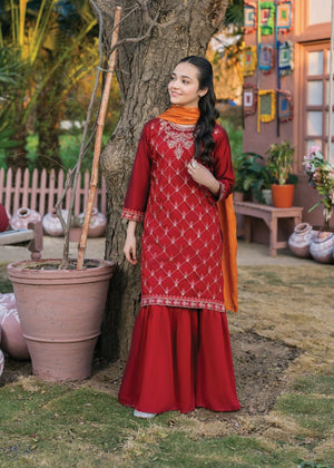 Maroon Gharara for Girl