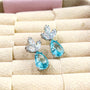 Aqua Earrings for Women