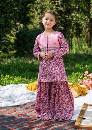 Lilac Gharara for Girl