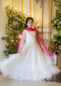 White Lehenga for Girl