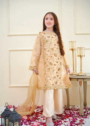 Gold Kurta Set for Girl