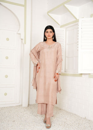 Pastel pink Kurta Set for Women