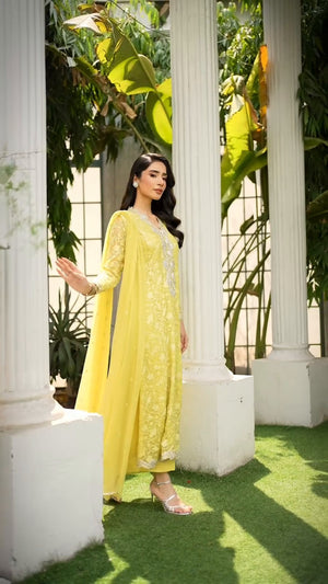 Lemon Kurta Set for Women