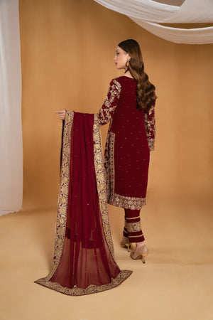 Maroon Kurta Set for Women