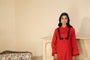 Red Kurta Set for Women