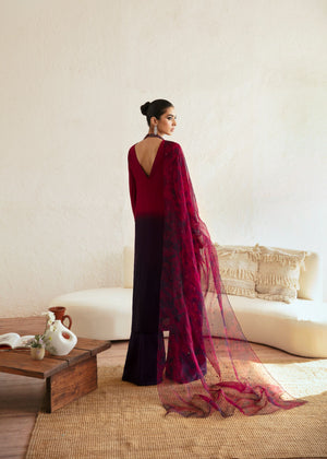 Plum Kurta Set for Women