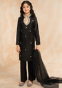 Black Kurta Set for Girl
