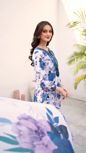 Light blue Kurta Set for Women